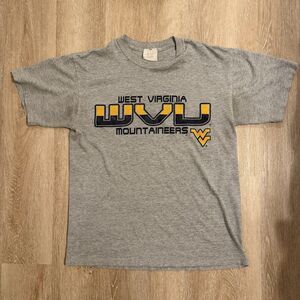 Vintage West Virginia Mountaineers WVU T-Shirt Men’s Medium Gray NCAA